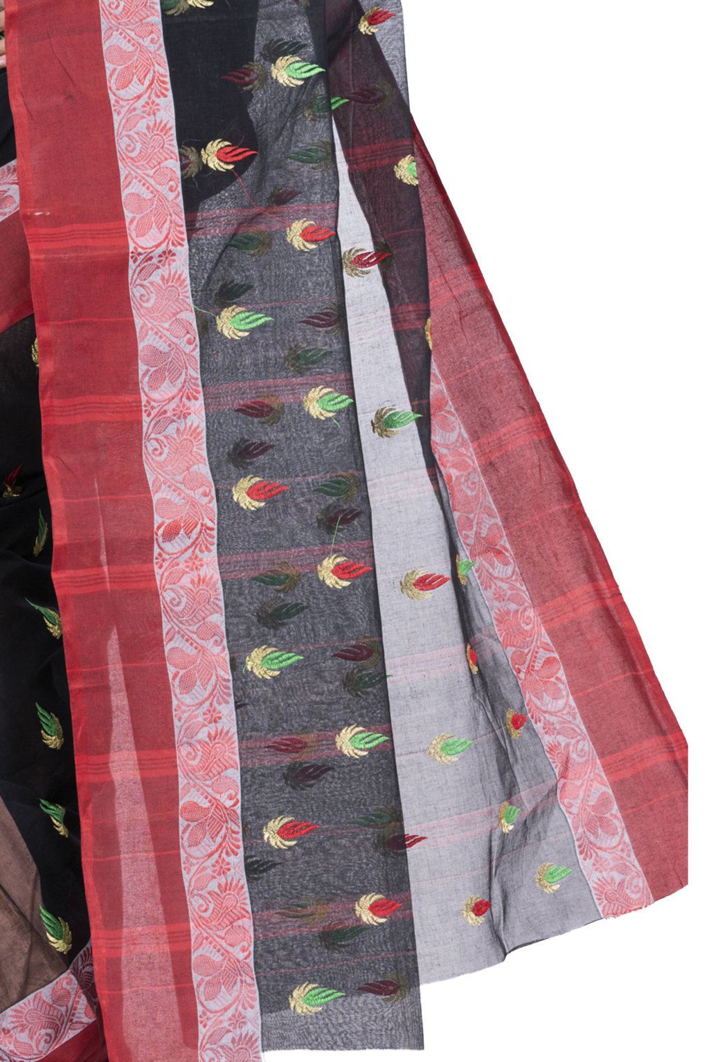 Black Pure Cotton Dip_Embro Tant Embroidery (662)